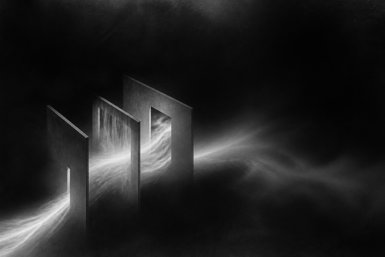 Abstract monochrome illustration for 3-D Secure is never just a conversion test