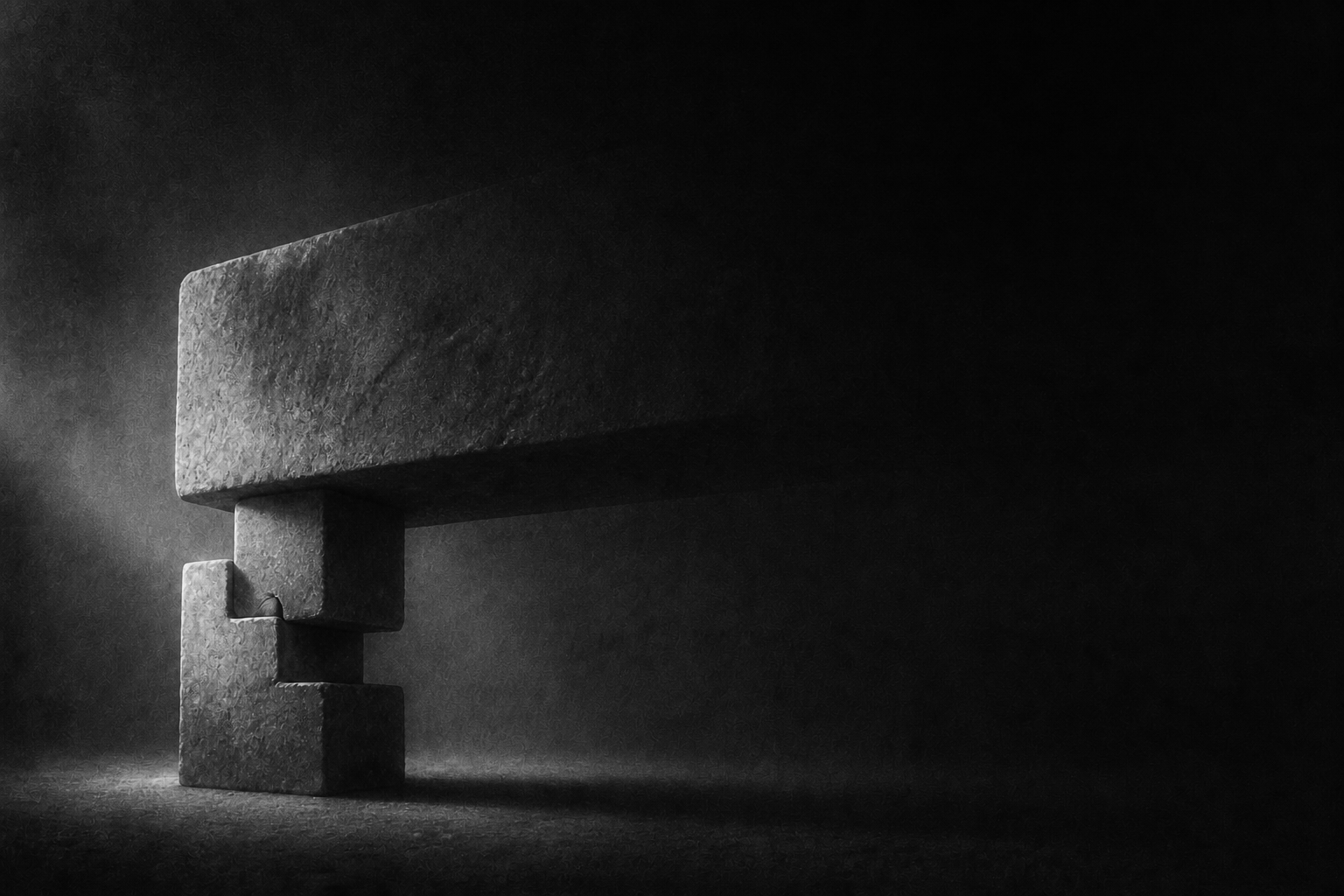 Abstract monochrome illustration for Passkeys change who gets to vouch at checkout
